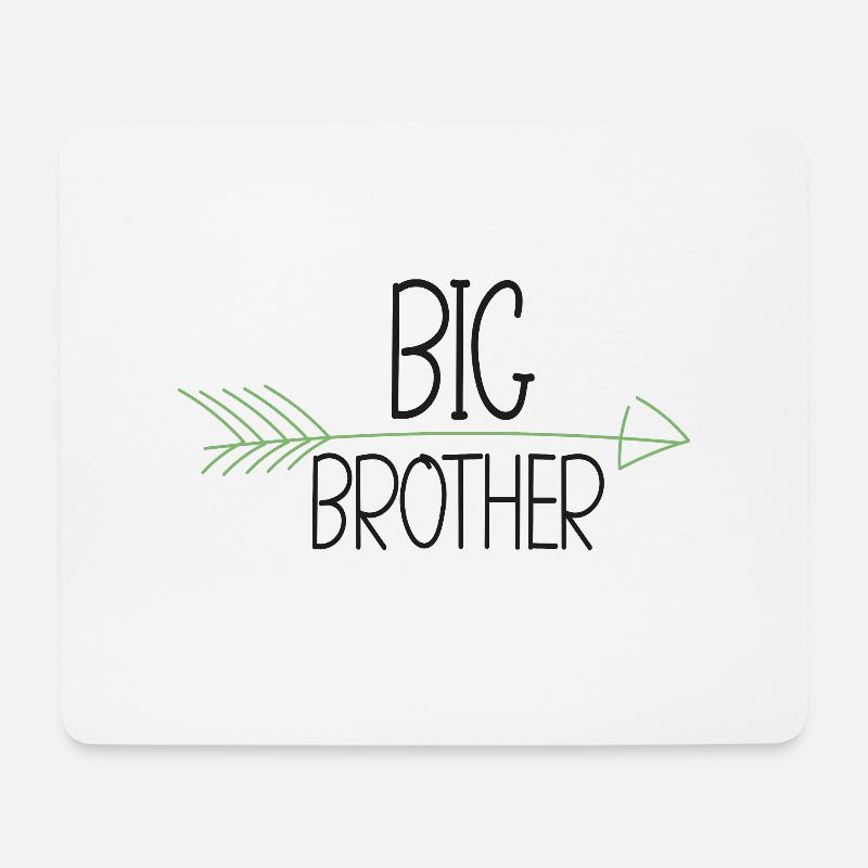Großer Bruder - Großer Bruder - Mousepad (Querformat) - Weiß
