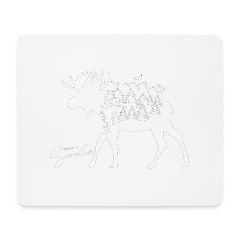 Suède Suède Viking Nordique Scandinavie Solstice d’été - Tapis de souris (format paysage) - blanc - Devant