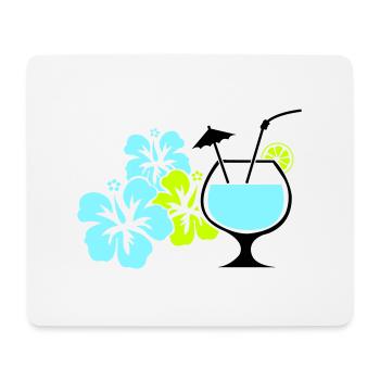 Cocktail Flowers Hawaii - Mouse Pad (horizontal) - white - Front