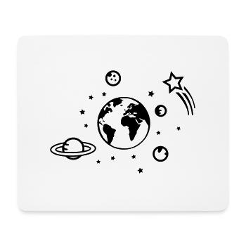 Universe 01 - Mouse Pad (horizontal) - white - Front