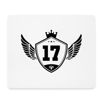 17 wappen krone - Mousepad (Querformat) - Weiß - Vorne