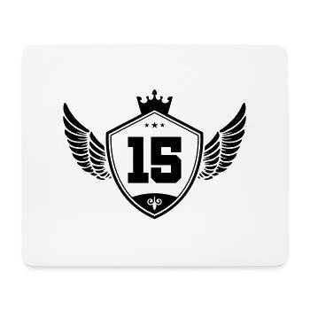 15 wappen krone - Mousepad (Querformat) - Weiß - Vorne