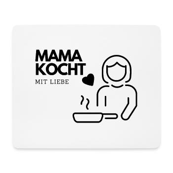 Mama kocht - Mousepad (Querformat) - Weiß - Vorne