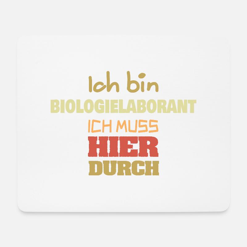 Biologielaborant als Beruf - Mousepad (Querformat) - Weiß