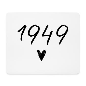1949 Herzgeburtstag - Mousepad (Querformat) - Weiß - Vorne