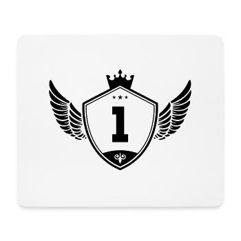 1 wappen krone - Mousepad (Querformat) - Weiß - Vorne
