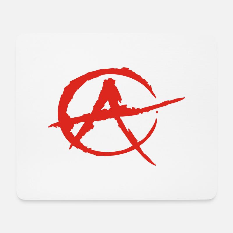 Anarchie - Mousepad (Querformat) - Weiß