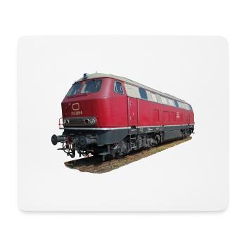 Locomotive DB216 - Tapis de souris (format paysage) - blanc - Devant