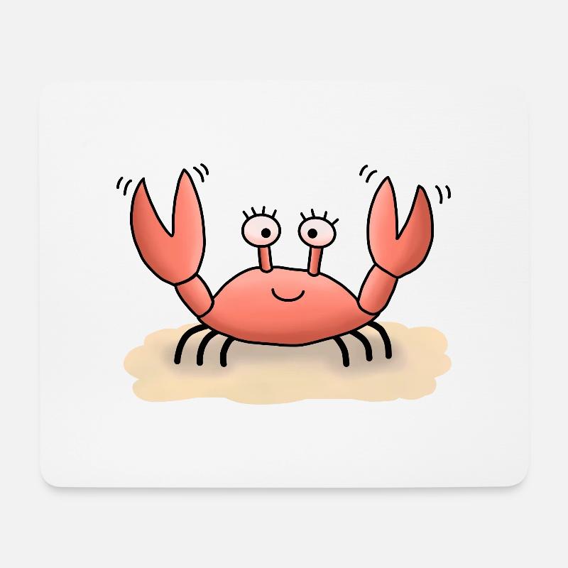 Krabbe Krababbel - Mousepad (Querformat) - Weiß