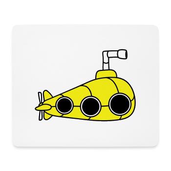 U-Boot Unterseeboot Tauchgang Tauchboot Kapitän - Mousepad (Querformat) - Weiß - Vorne