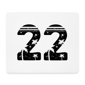 22 - Mousepad (Querformat) - Weiß - Vorne