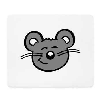 Maus Mäuschen Süße Kleine Ratte Nager Freundlich - Mousepad (Querformat) - Weiß - Vorne