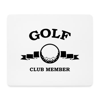 Membre du club de golf - Tapis de souris (format paysage) - blanc - Devant