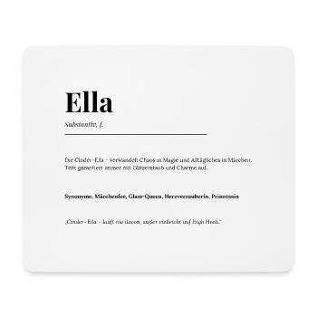 Ella - Mousepad (Querformat) - Weiß - Vorne