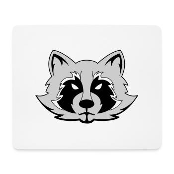 Raton laveur - Tapis de souris (format paysage) - blanc - Devant