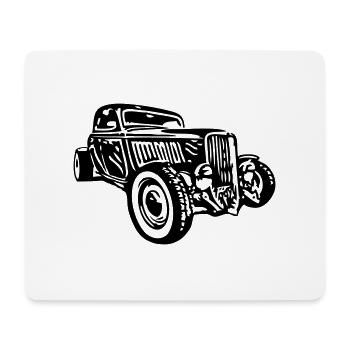 Hot Rod - Mousepad (Querformat) - Weiß - Vorne