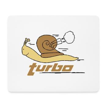 Turbo Schnecke - Mousepad (Querformat) - Weiß - Vorne