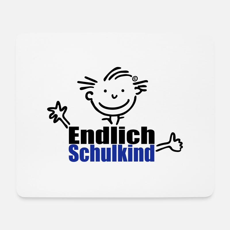 Junge: Endlich Schulkind - Mousepad (Querformat) - Weiß