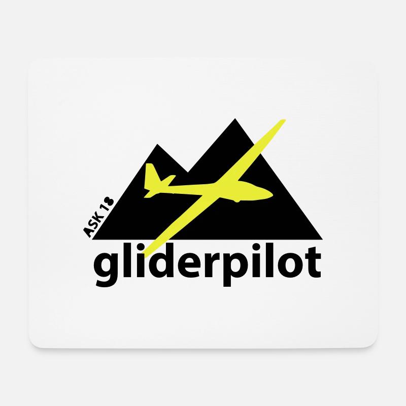soaring-tv: gliderpilot - Mousepad (Querformat) - Weiß