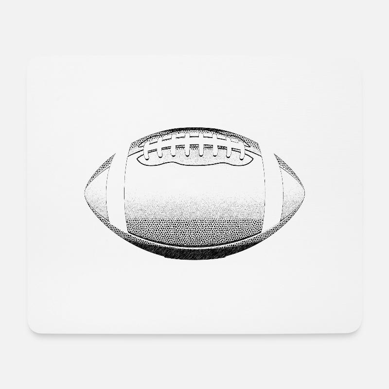 football - Mousepad (Querformat) - Weiß