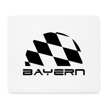 Bavaria flag font - Mouse Pad (horizontal) - white - Front