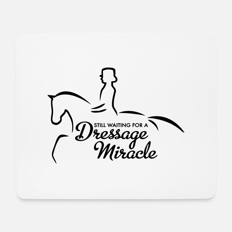 Dressur - Mousepad (Querformat) - Weiß