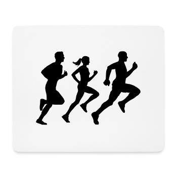 runner group Läufer Gruppe Team - Mousepad (Querformat) - Weiß - Vorne