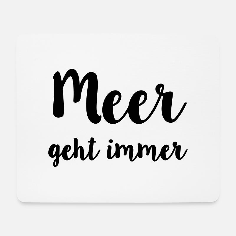 Spreadshirt tive_Meer - Mousepad (Querformat) - Weiß