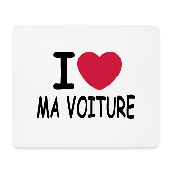 MA_VOITURE - Tapis de souris (format paysage) - blanc - Devant