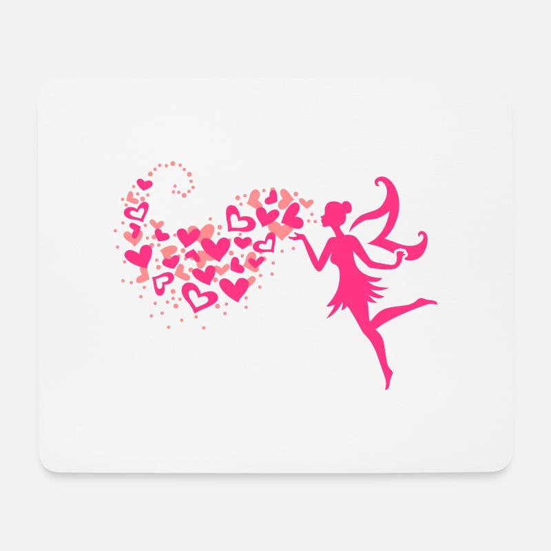 Love Fee - Mousepad (Querformat) - Weiß