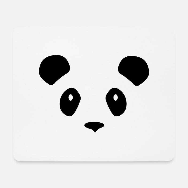 Panda - Mousepad (Querformat) - Weiß