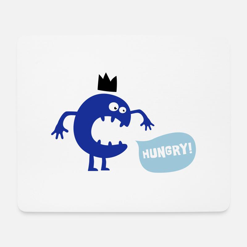 Hungry Monster - Mouse Pad (horizontal) - white