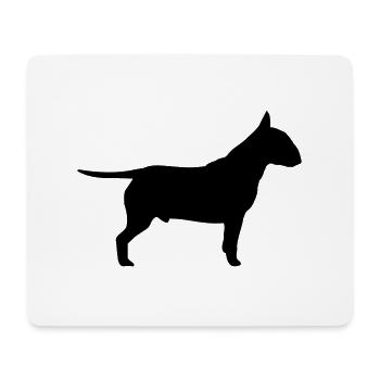 Chien - Tapis de souris (format paysage) - blanc - Devant