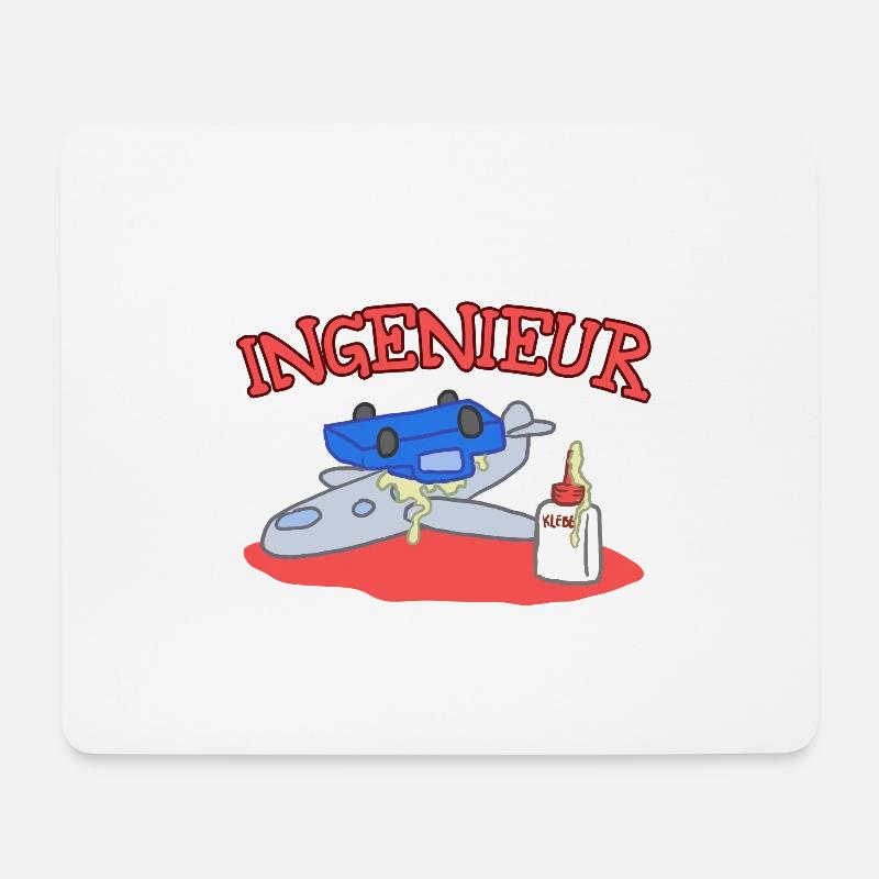 My child is ... Engineer - Mouse Pad (horizontal) - white