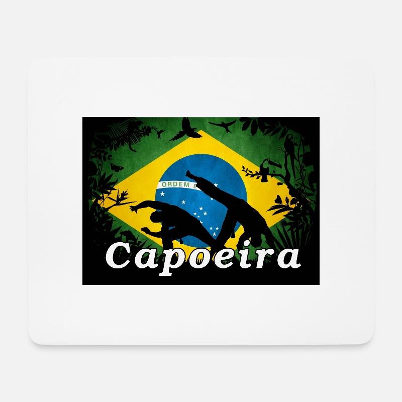 capoeira wald brasilien - Mousepad (Querformat) - Weiß