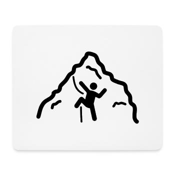 Bouldering - Mouse Pad (horizontal) - white - Front