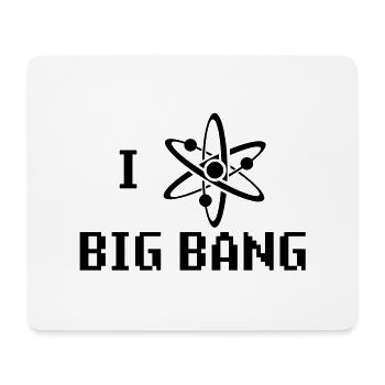 i_heart_big_bang - Mouse Pad (horizontal) - white - Front