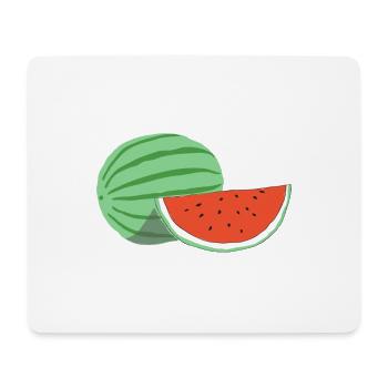 WASSERMELONE - Mousepad (Querformat) - Weiß - Vorne