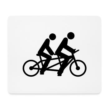 tandem_1__f1 - Tapis de souris (format paysage) - blanc - Devant