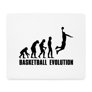 Basketball Evolution Dunk - Mousepad (Querformat) - Weiß - Vorne