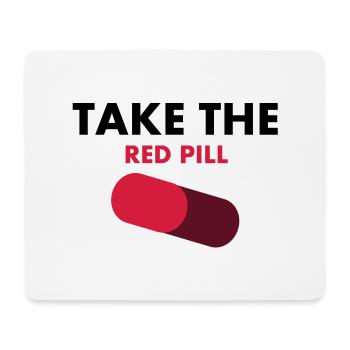 take_the_red_pill - Mouse Pad (horizontal) - white - Front