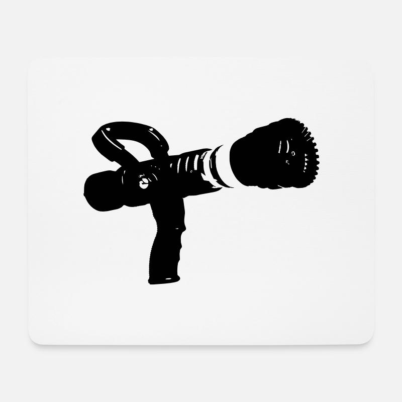 Feuer Feuerwehrschlauch - Mousepad (Querformat) - Weiß