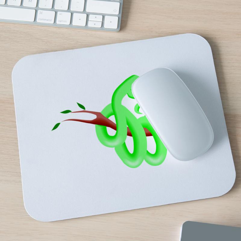 Schlangen Comic Kinder Geschenk Niedlich Python Mousepad (Querformat)