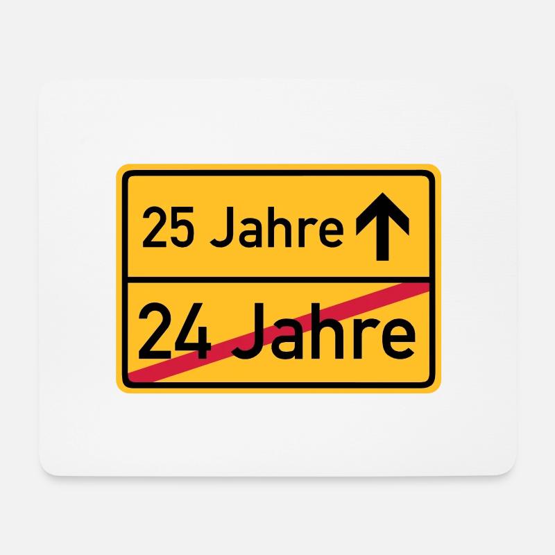 ortsschild_25__jahre__f3 - Mousepad (Querformat) - Weiß