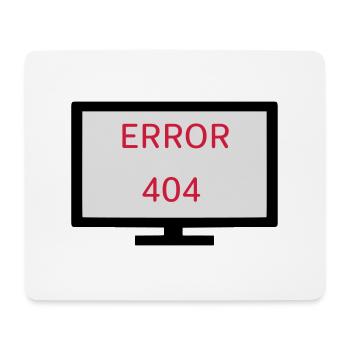 Computer Error 404 - Mouse Pad (horizontal) - white - Front