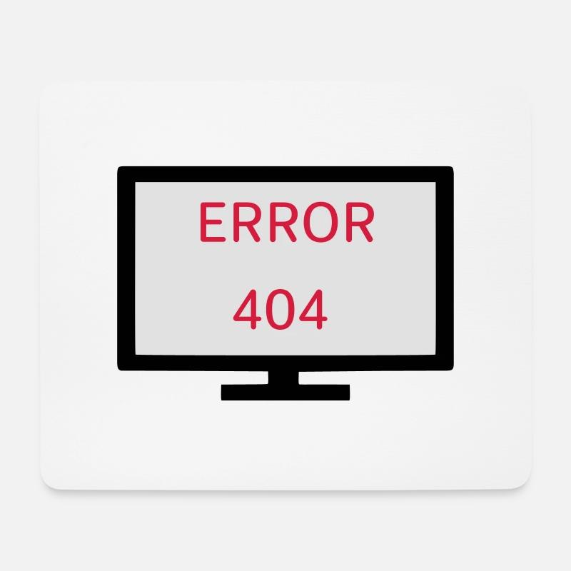 Computer Fehler 404 - Mousepad (Querformat) - Weiß