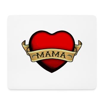 design mama mom mutter - Mousepad (Querformat) - Weiß - Vorne