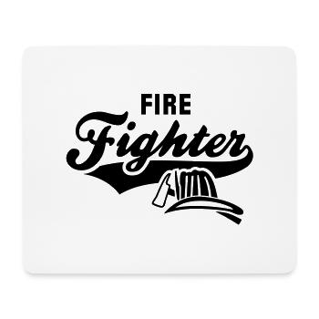 Firefighter - Mousepad (Querformat) - Weiß - Vorne