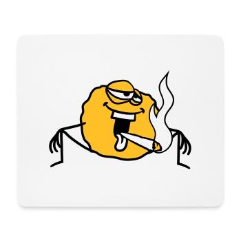 stoned kiffen stony hemp weed smoking joi - Mouse Pad (horizontal) - white - Front