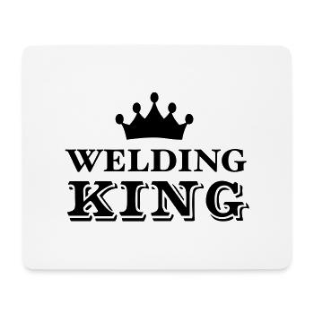 Welding King - Mousepad (Querformat) - Weiß - Vorne